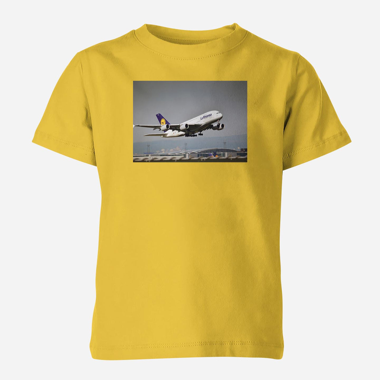Departing Lufthansa A380 Designed Children T-Shirts