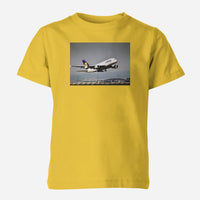 Thumbnail for Departing Lufthansa A380 Designed Children T-Shirts