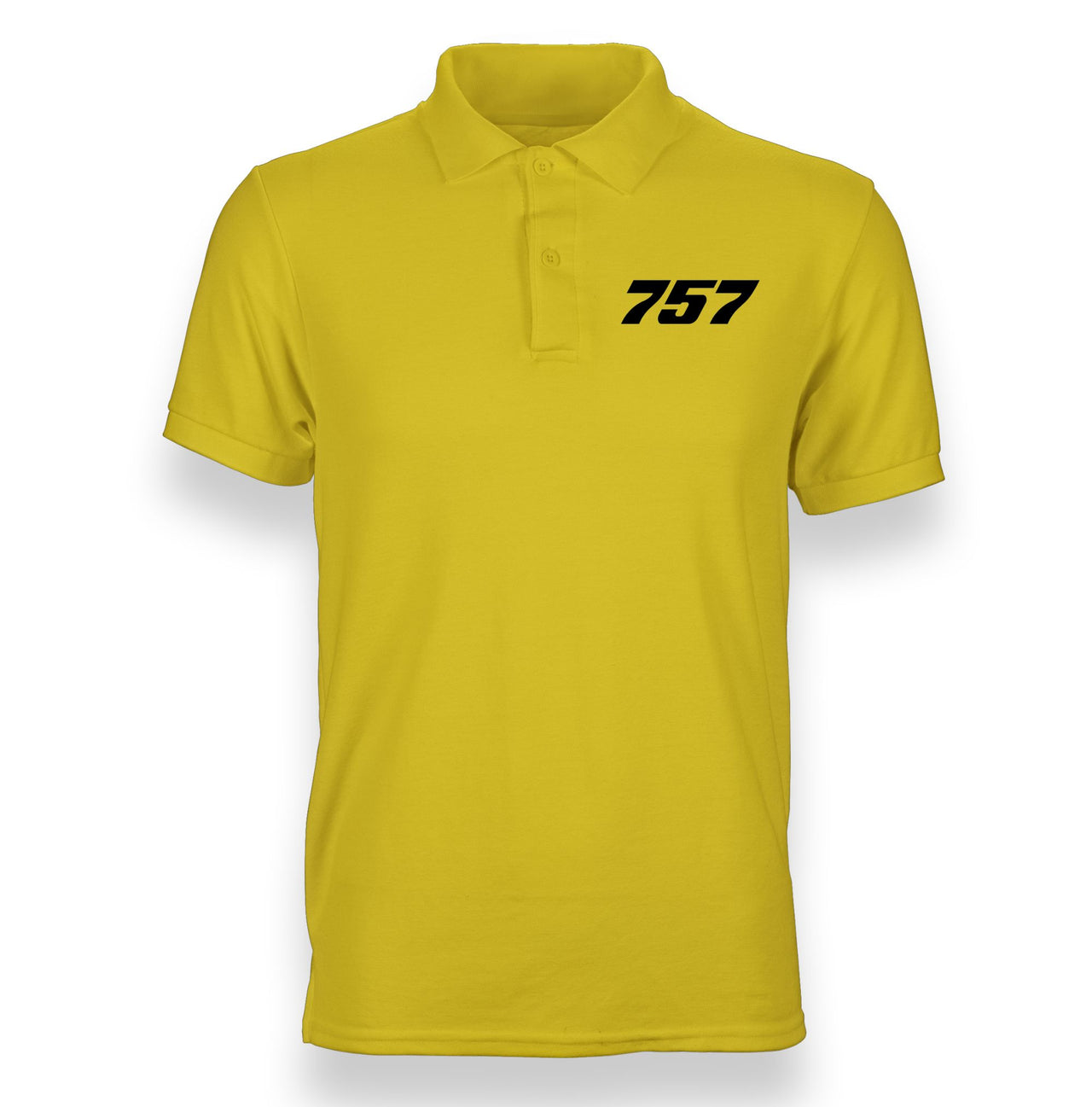 757 Flat Text Designed "WOMEN" Polo T-Shirts