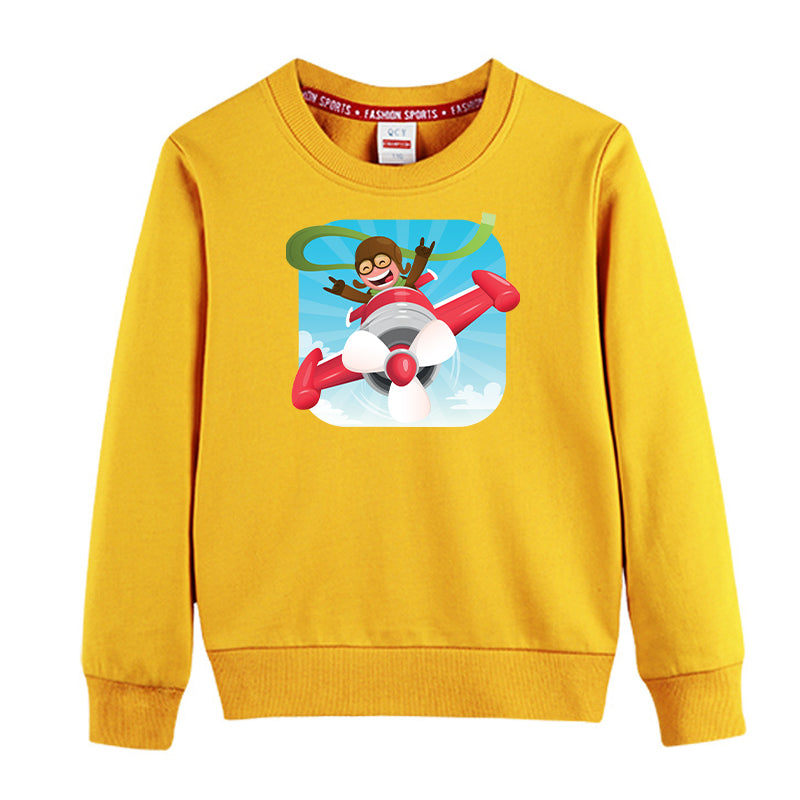 Happy Pilot Designed "CHILDREN" Sweatshirts
