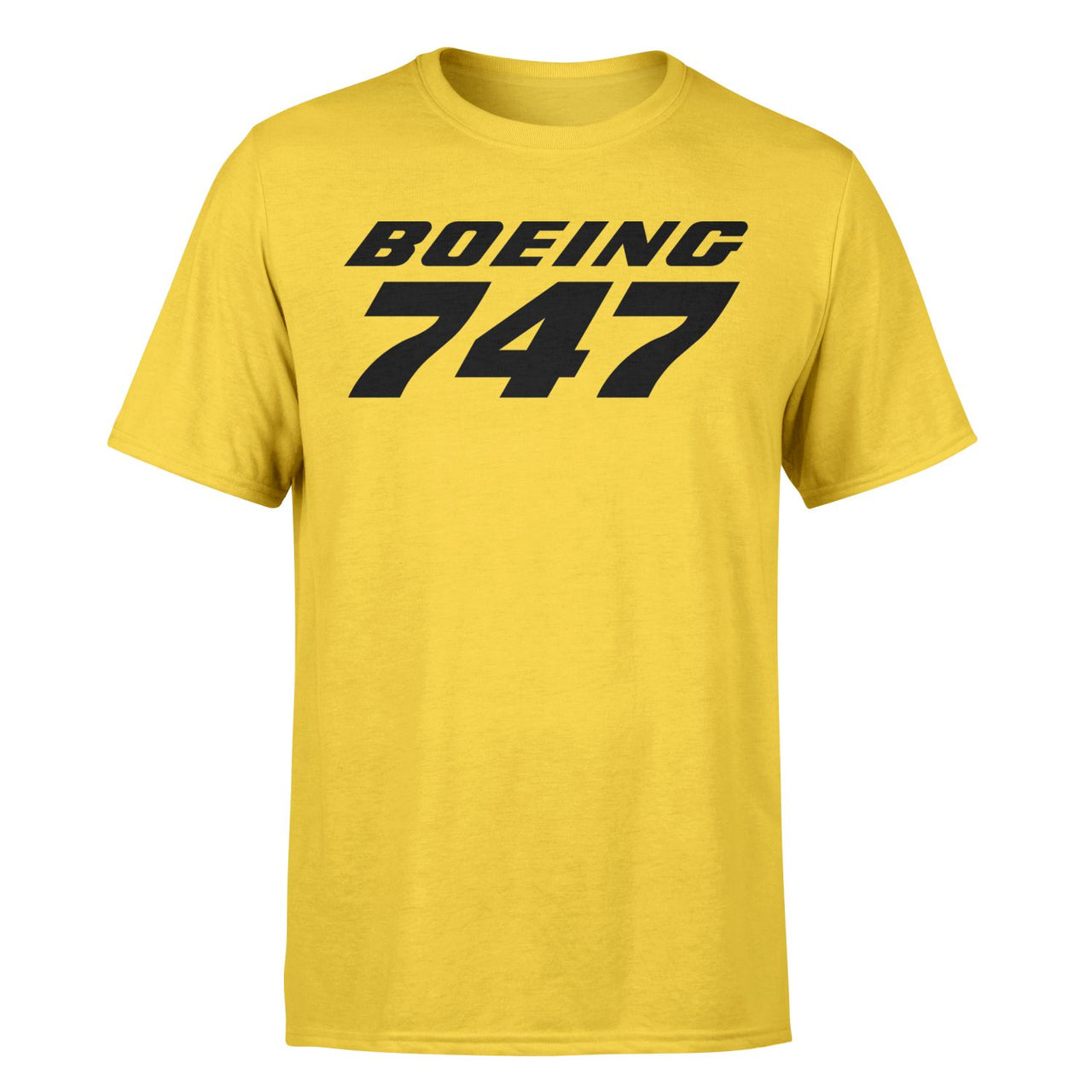 Boeing 747 & Text Designed T-Shirts