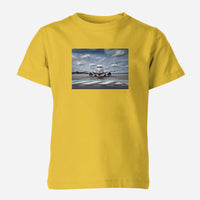 Thumbnail for Amazing Clouds and Boeing 737 NG Designed Children T-Shirts