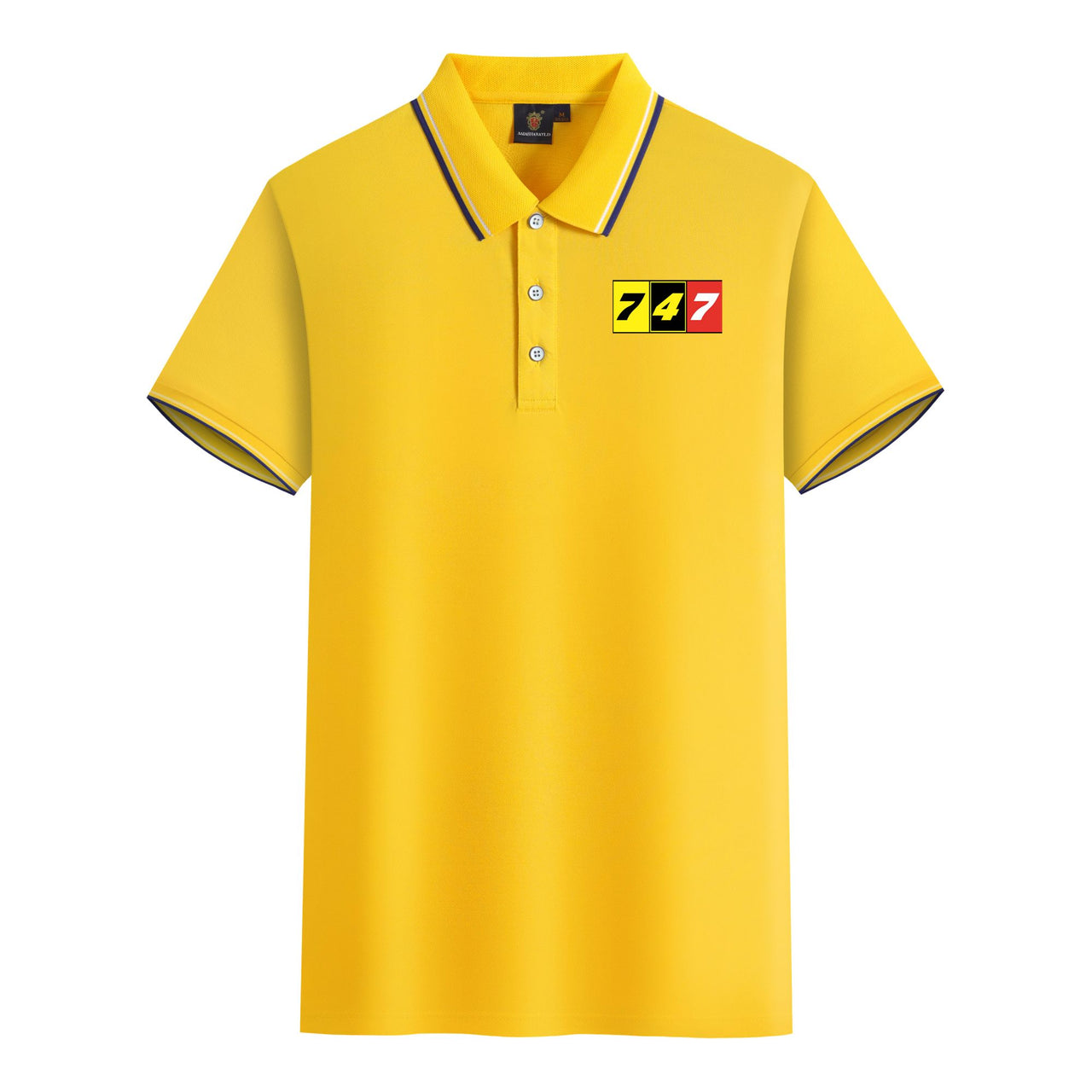 Flat Colourful 747 Designed Stylish Polo T-Shirts