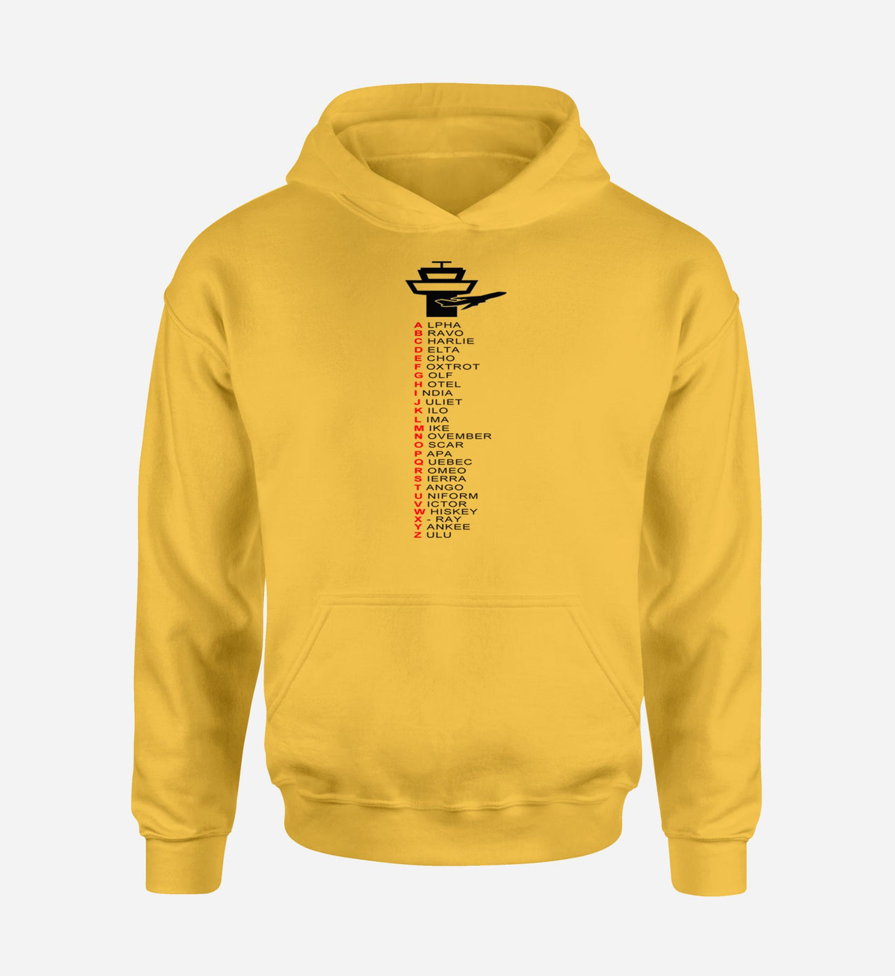 Aviation Alphabet Designed Hoodies
