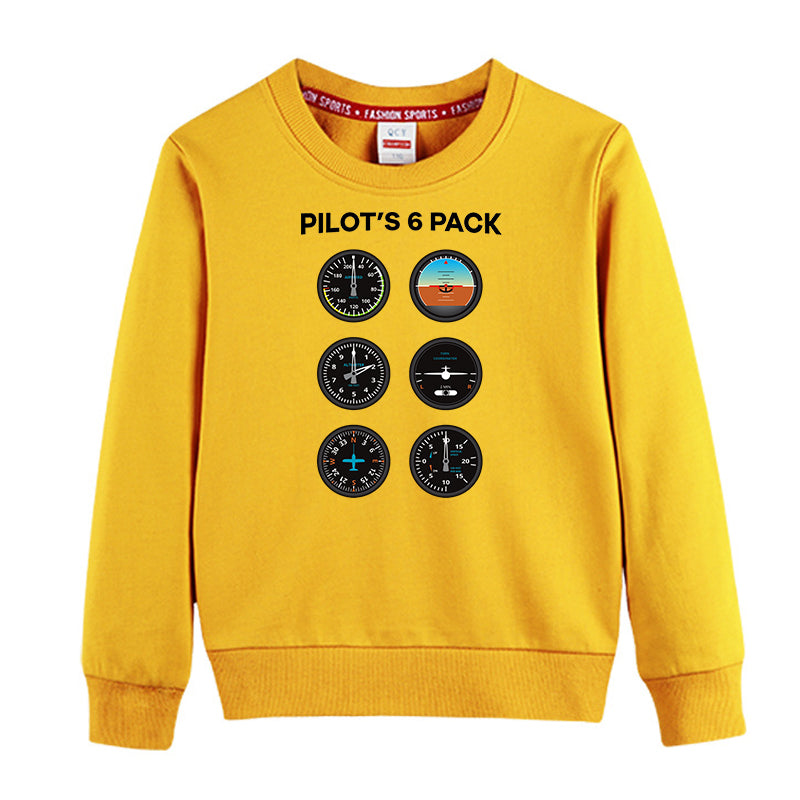 Pilot's 6 Pack Designed "CHILDREN" Sweatshirts