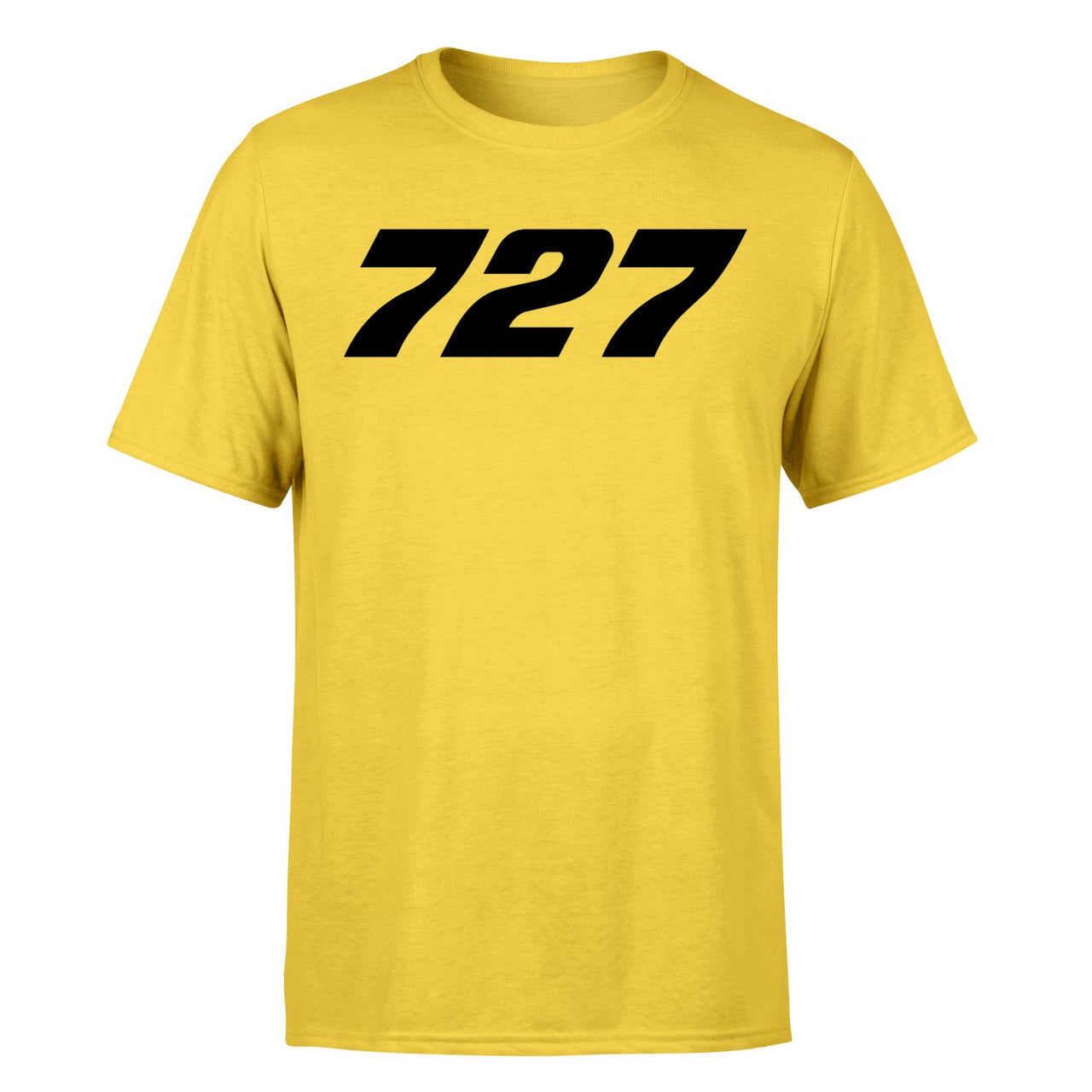 727 Flat Text Designed T-Shirts