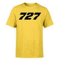 Thumbnail for 727 Flat Text Designed T-Shirts