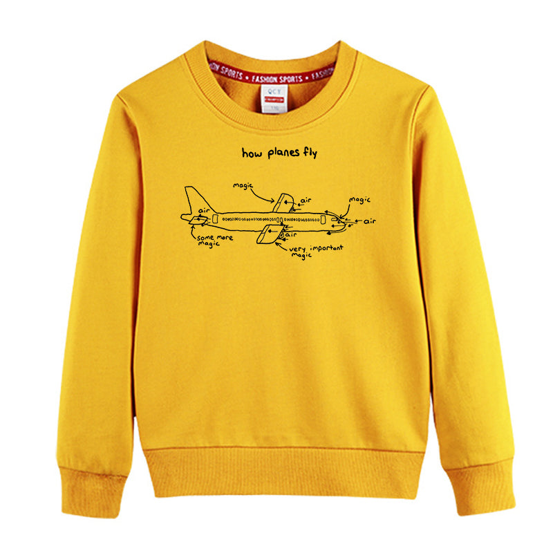 How Planes Fly Designed "CHILDREN" Sweatshirts