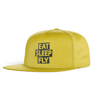 Thumbnail for Eat Sleep Fly Designed Snapback Caps & Hats