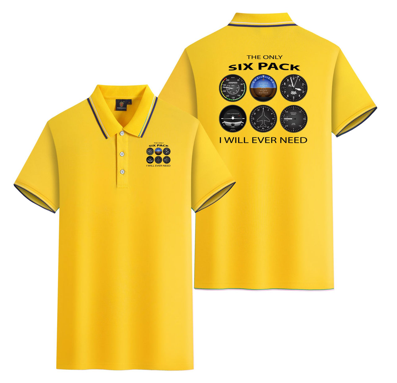 The Only Six Pack I Will Ever Need Designed Stylish Polo T-Shirts (Double-Side)