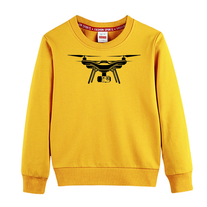 Drone Silhouette Designed "CHILDREN" Sweatshirts
