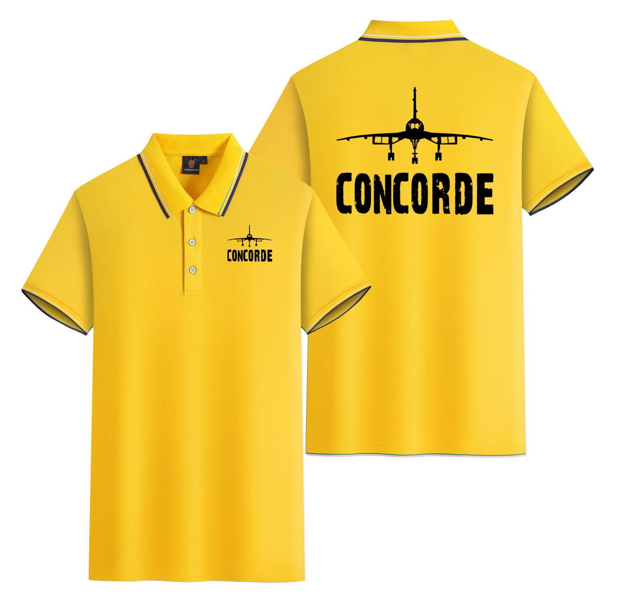 Concorde & Plane Designed Stylish Polo T-Shirts (Double-Side)