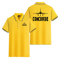 Thumbnail for Concorde & Plane Designed Stylish Polo T-Shirts (Double-Side)