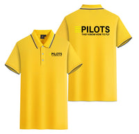 Thumbnail for Pilots They Know How To Fly Designed Stylish Polo T-Shirts (Double-Side)