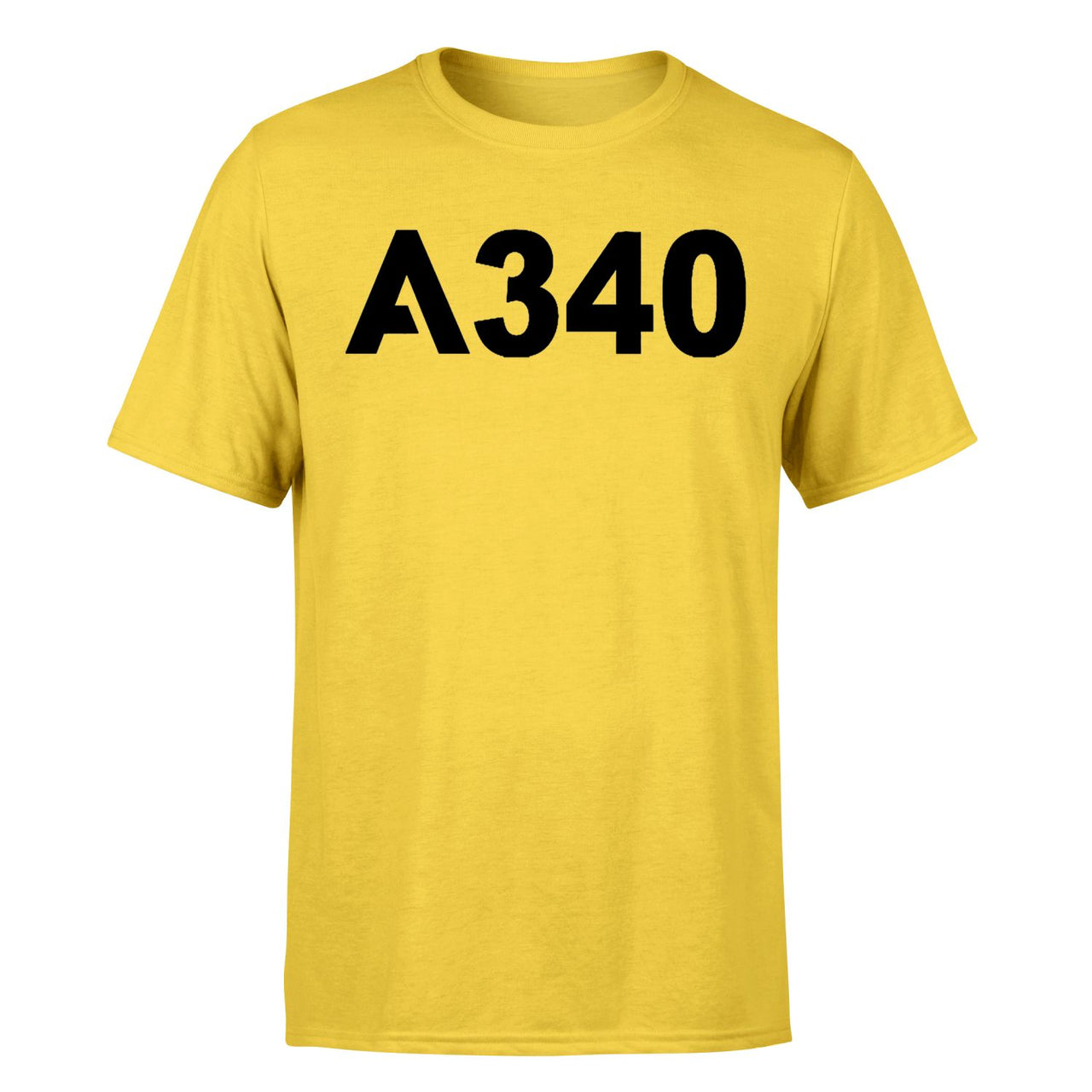 A340 Flat Text Designed T-Shirts