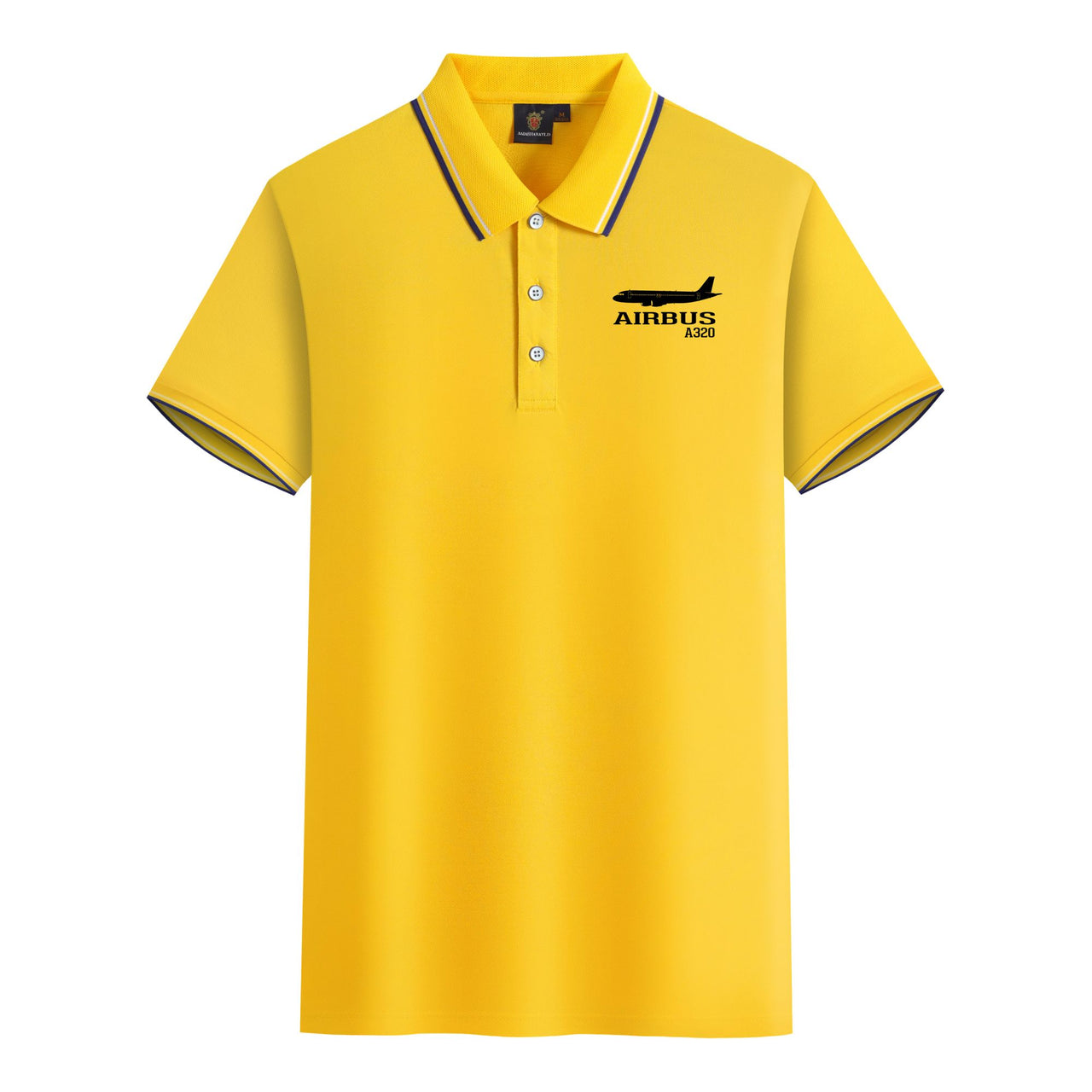 Airbus A320 Printed Designed Stylish Polo T-Shirts