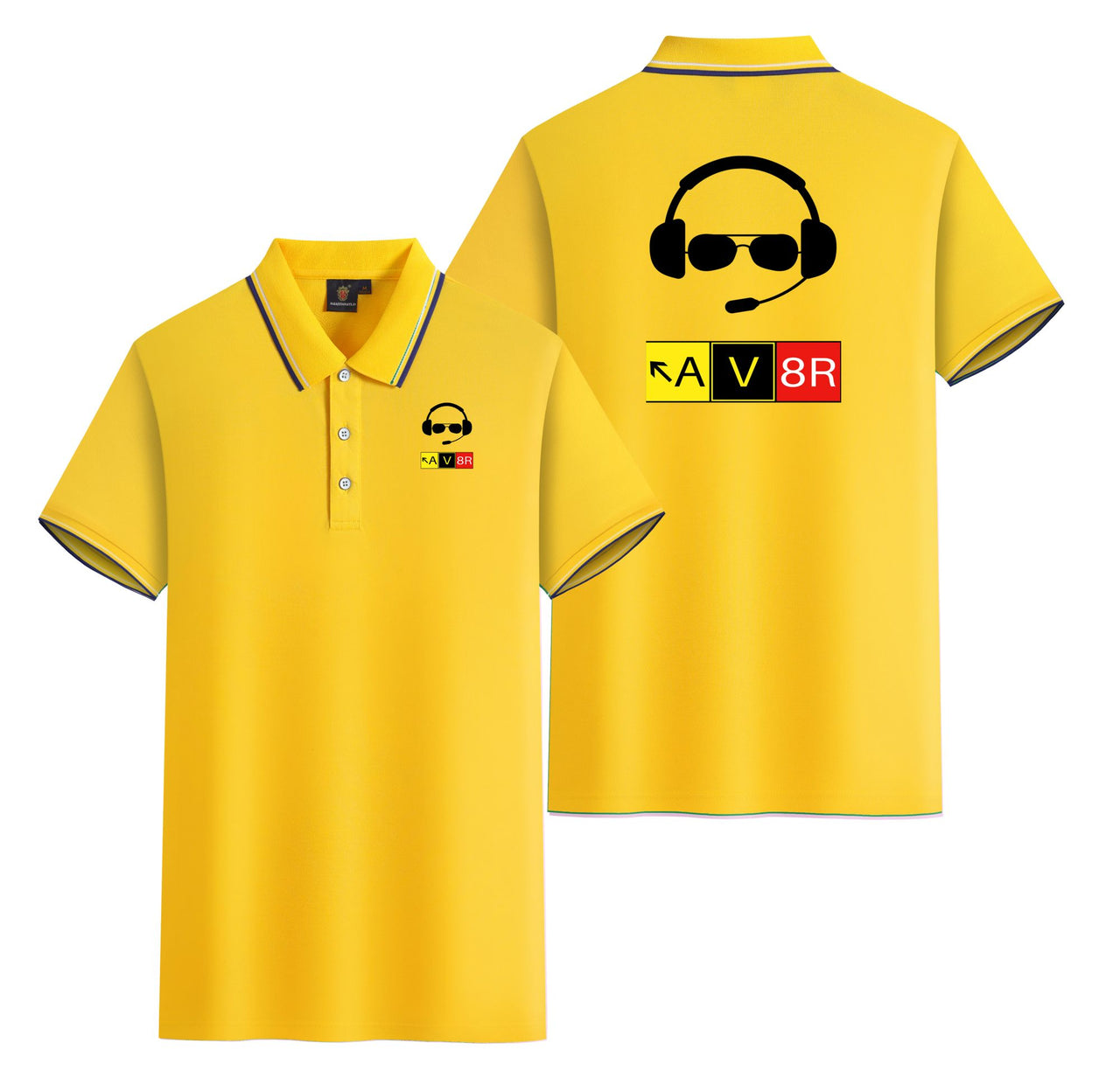AV8R 2 Designed Stylish Polo T-Shirts (Double-Side)