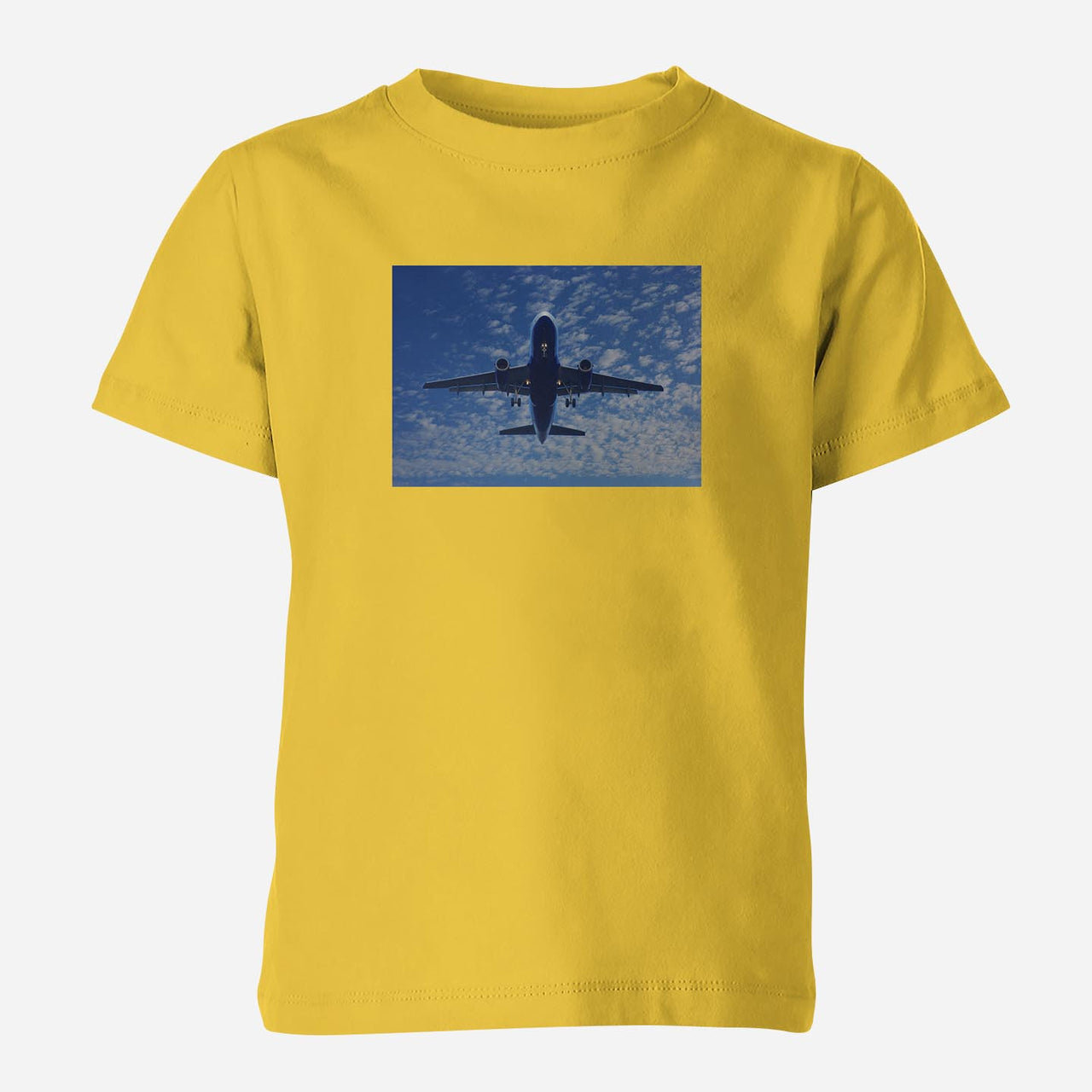 Airplane From Below Designed Children T-Shirts