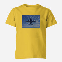 Thumbnail for Airplane From Below Designed Children T-Shirts