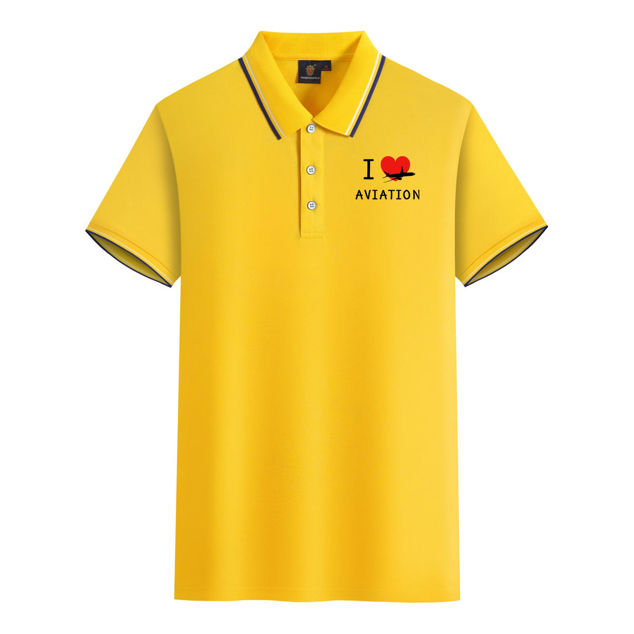I Love Aviation Designed Stylish Polo T-Shirts