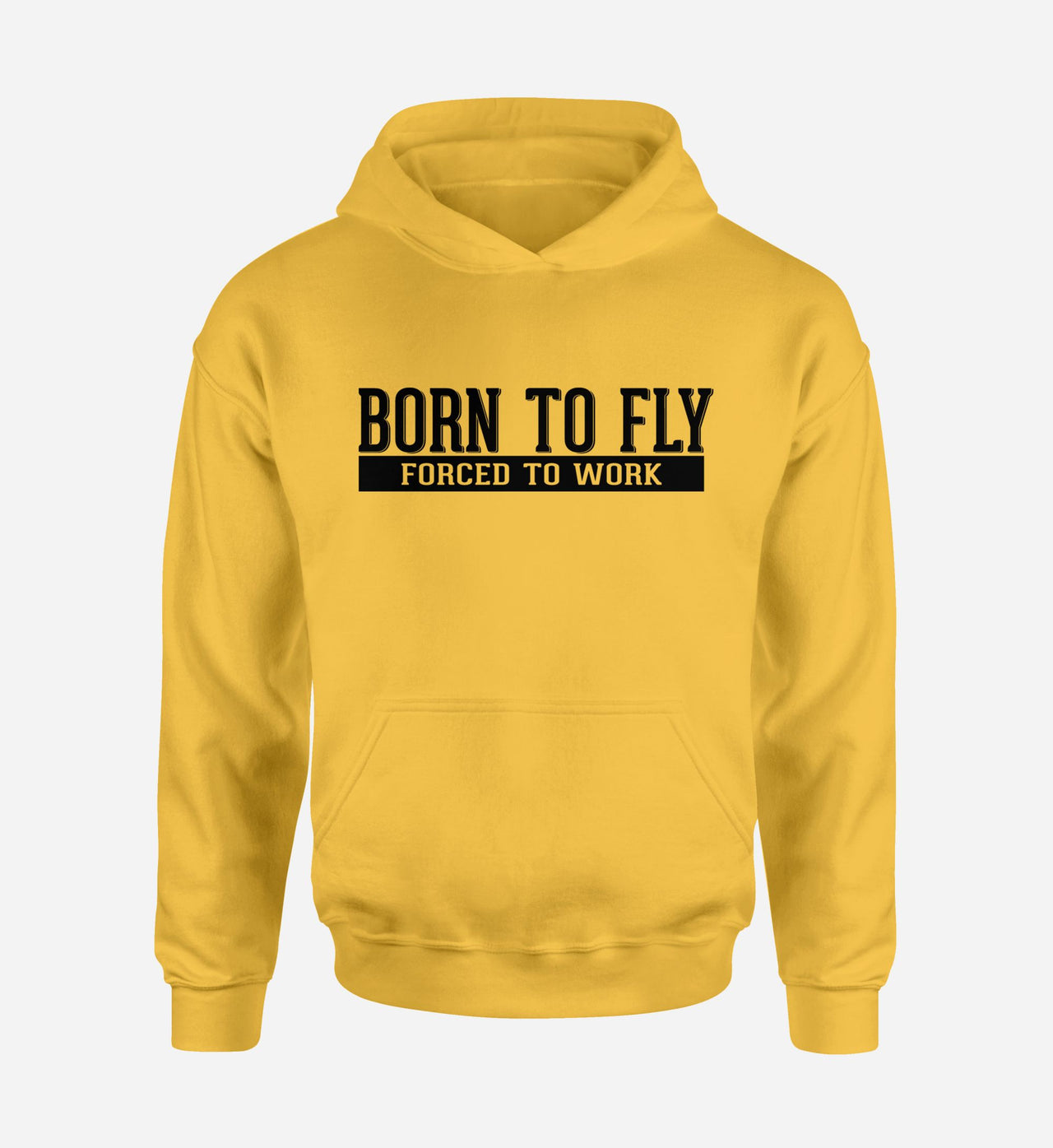 Born To Fly Forced To Work Designed Hoodies