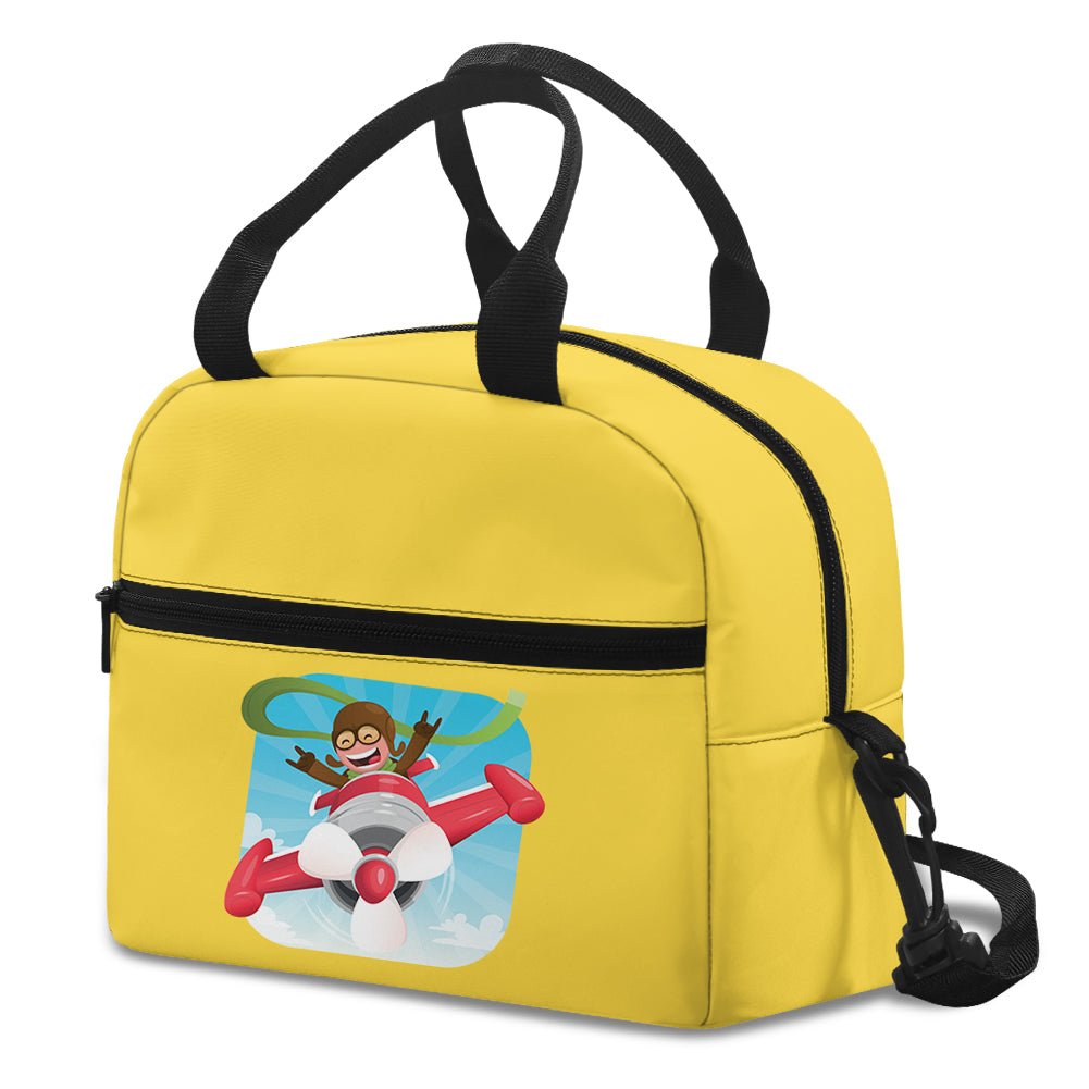 Happy Pilot Designed Lunch Bags