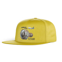 Thumbnail for Airbus A320 & V2500 Engine Designed Snapback Caps & Hats