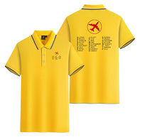 Thumbnail for Aviation Alphabet 2 Designed Stylish Polo T-Shirts (Double-Side)