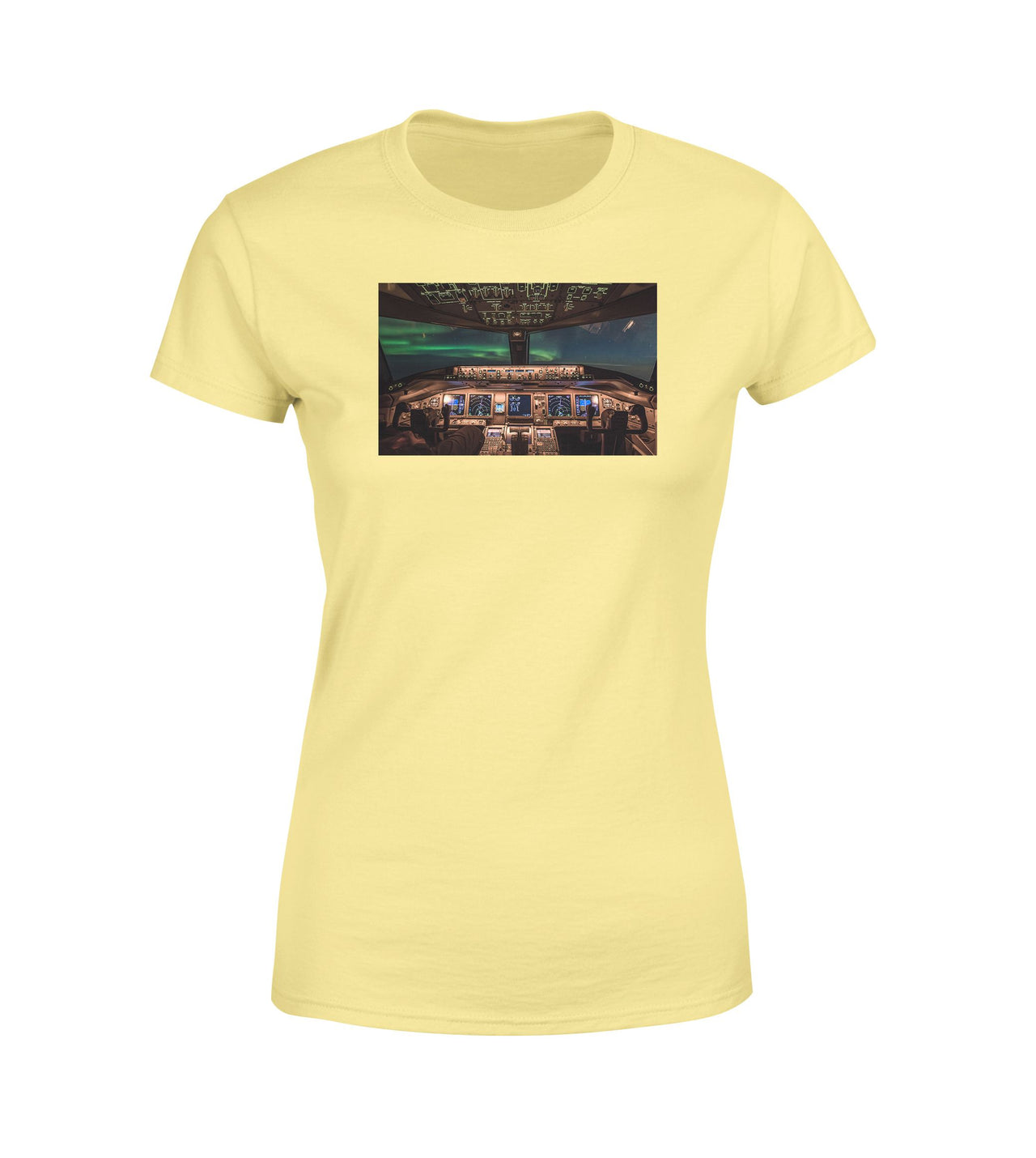 Boeing 777 Cockpit Designed Women T-Shirts