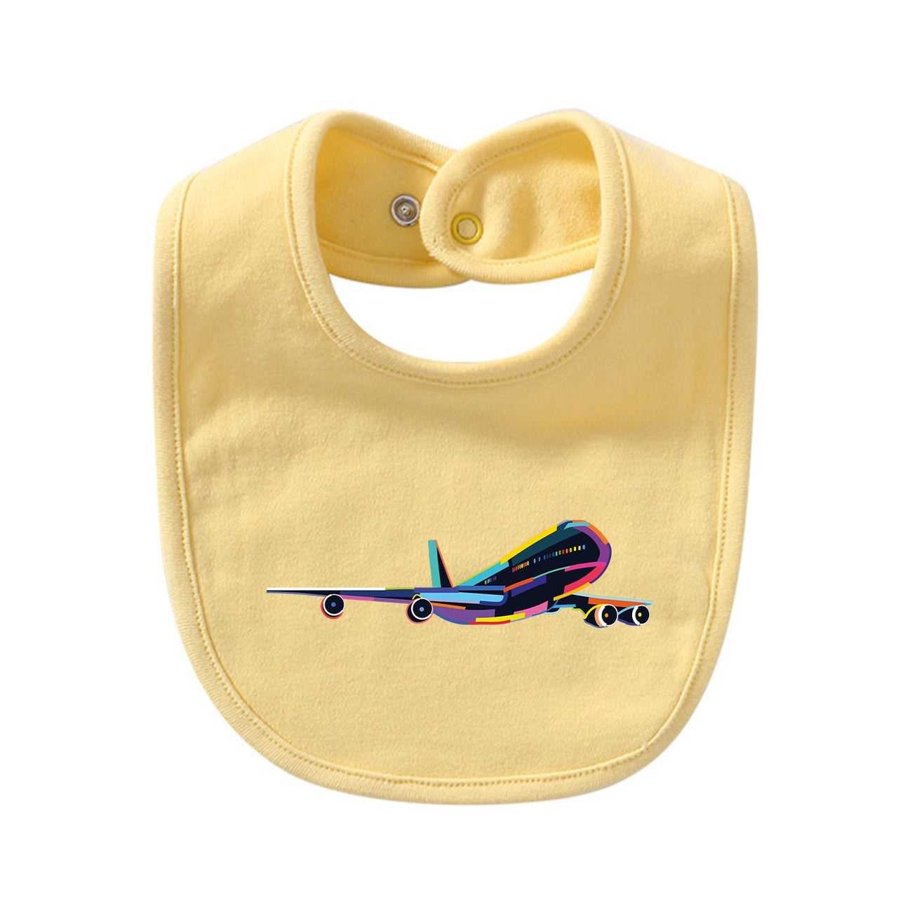 Multicolor Airplane Designed Baby Saliva & Feeding Towels