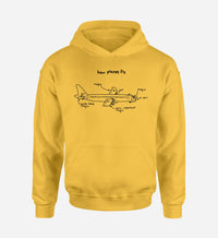 Thumbnail for How Planes Fly Designed Hoodies