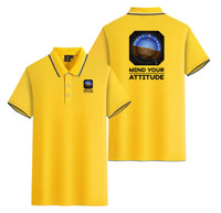 Thumbnail for Mind Your Attitude Designed Stylish Polo T-Shirts (Double-Side)
