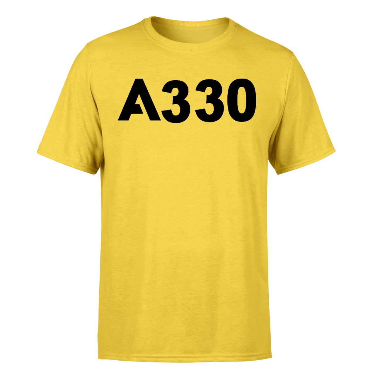 A330 Flat Text Designed T-Shirts