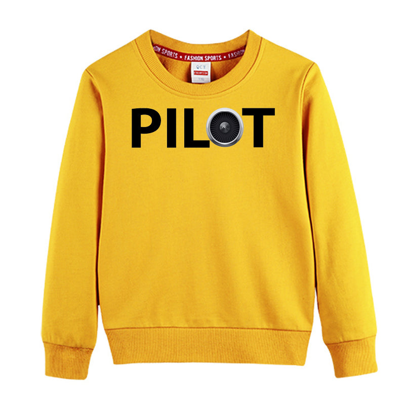 Pilot & Jet Engine Designed "CHILDREN" Sweatshirts