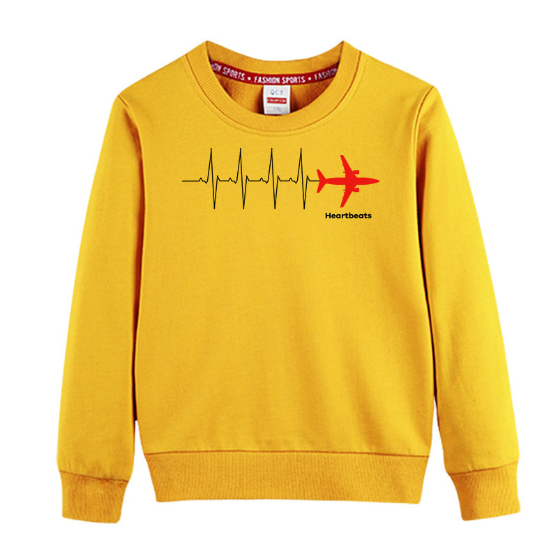 Aviation Heartbeats Designed "CHILDREN" Sweatshirts