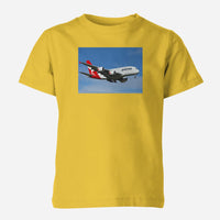 Thumbnail for Landing Qantas A380 Designed Children T-Shirts