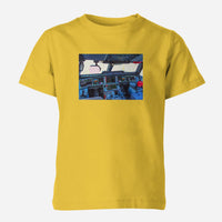 Thumbnail for Airbus A350 Cockpit Designed Children T-Shirts