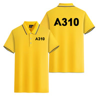 Thumbnail for A310 Flat Text Designed Stylish Polo T-Shirts (Double-Side)