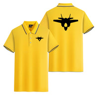 Thumbnail for Fighter Jet 35 Silhouette Designed Stylish Polo T-Shirts (Double-Side)