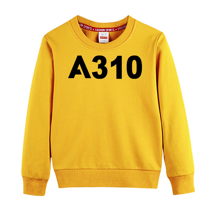 A310 Flat Text Designed "CHILDREN" Sweatshirts