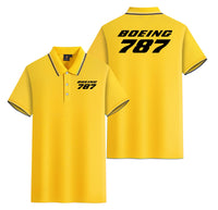 Thumbnail for Boeing 787 & Text Designed Stylish Polo T-Shirts (Double-Side)