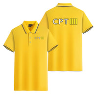 Thumbnail for CPT & 4 Lines Designed Stylish Polo T-Shirts (Double-Side)