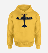 Thumbnail for Eat Sleep Fly & Propeller Designed Hoodies