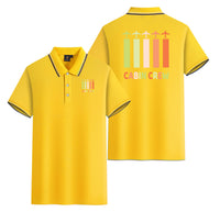 Thumbnail for Colourful Cabin Crew Designed Stylish Polo T-Shirts (Double-Side)
