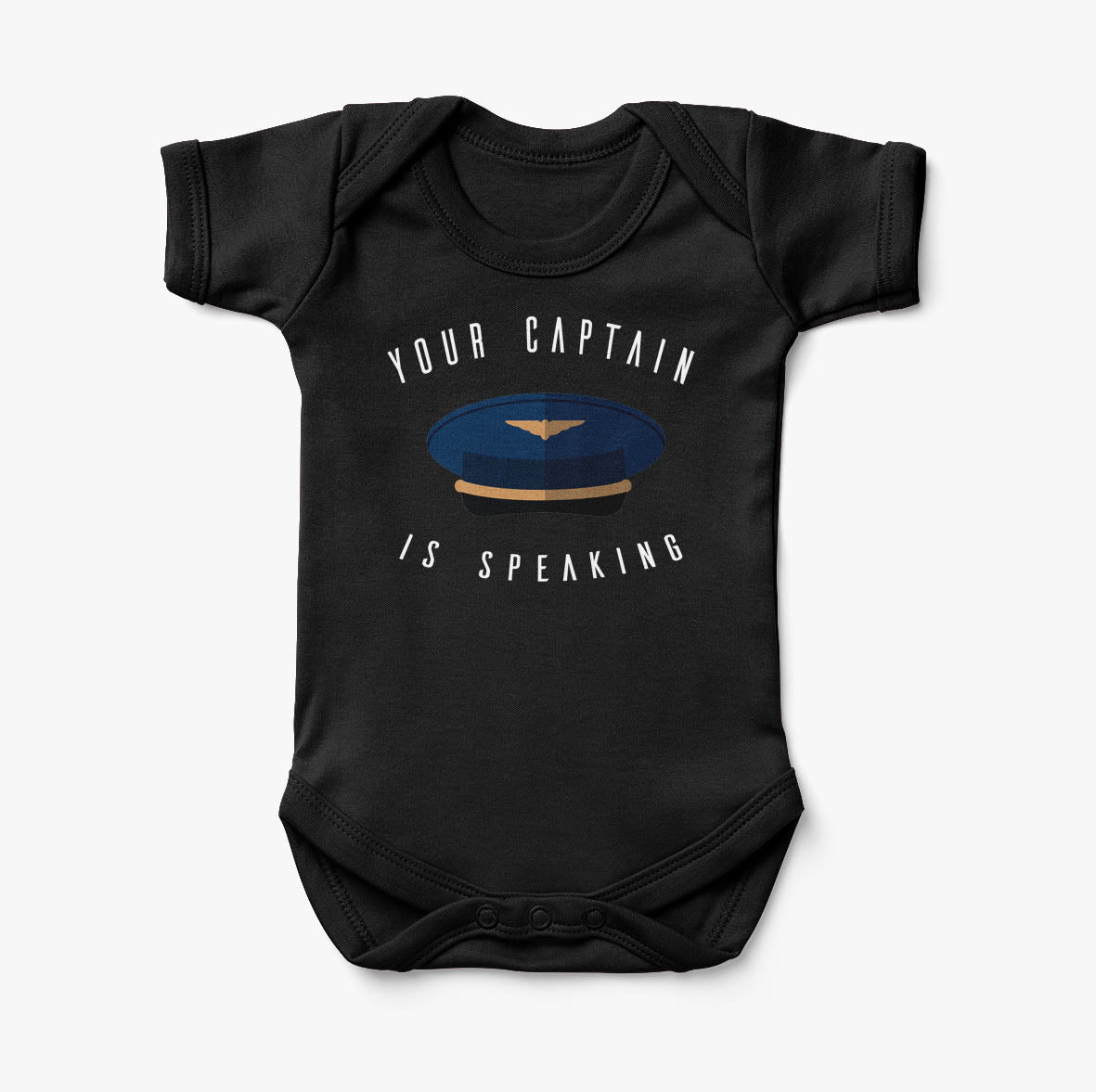 Your Captain Is Speaking Designed Baby Bodysuits