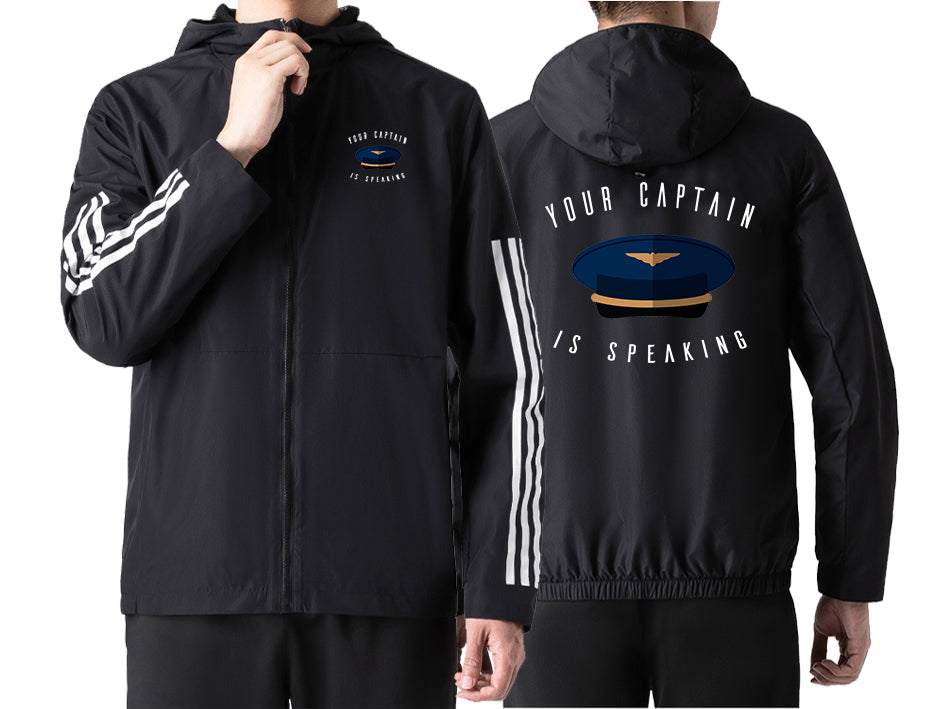 Your Captain Is Speaking Designed Sport Style Jackets