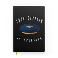 Thumbnail for Your Captain Is Speaking Designed Notebooks