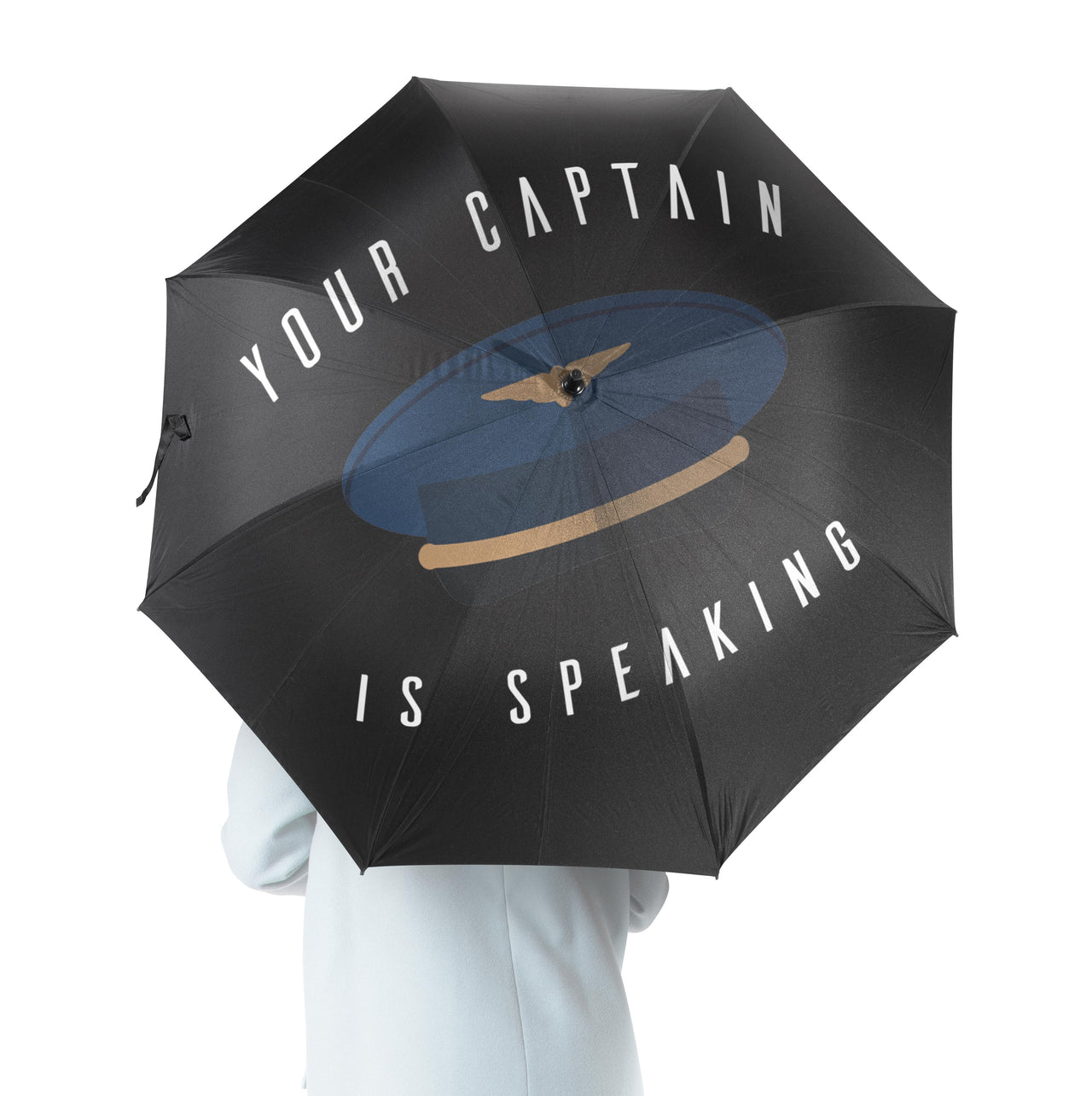 Your Captain is Speaking Designed Umbrella