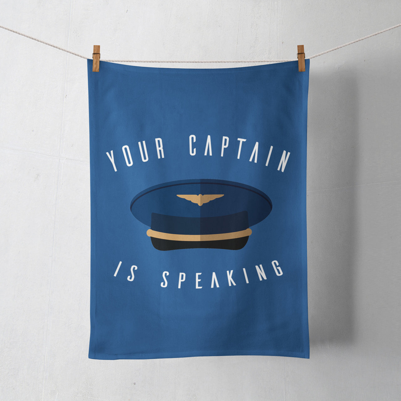 Your Captain Is Speaking Designed Towels