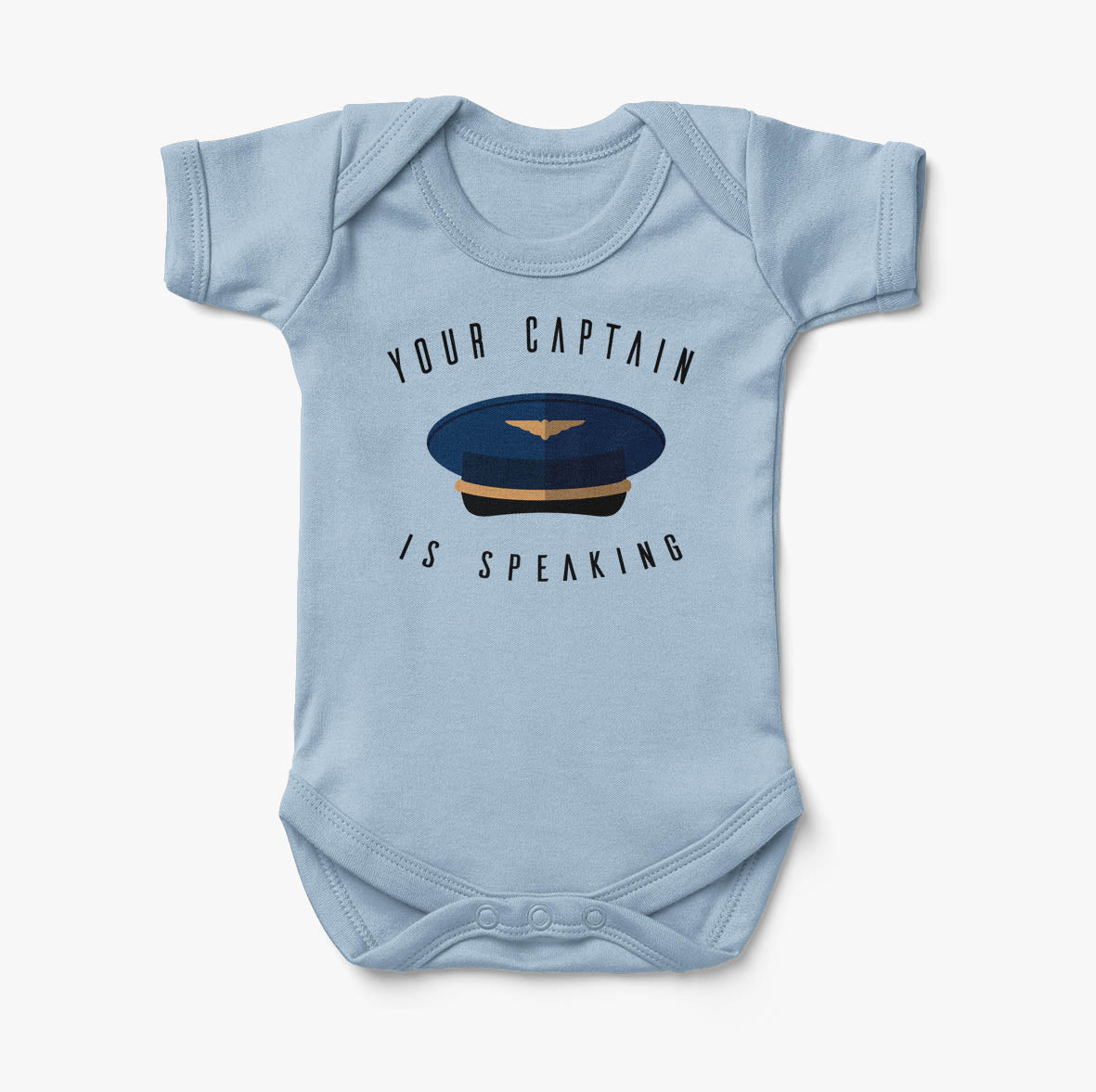 Your Captain Is Speaking Designed Baby Bodysuits